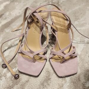 Veronica Beard Lavender Strappy Heels